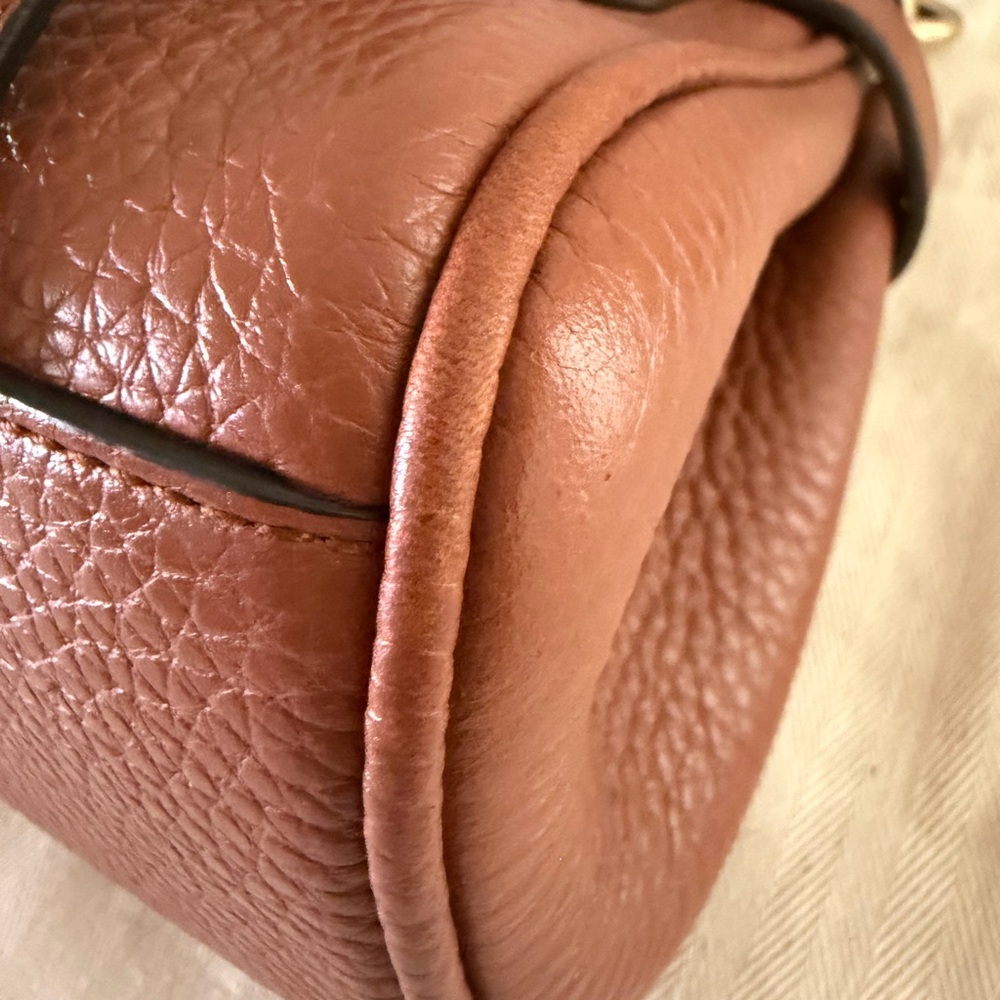 Mulberry Braided-Handle Mini Satchel in Chestnut - Picture 13 of 16